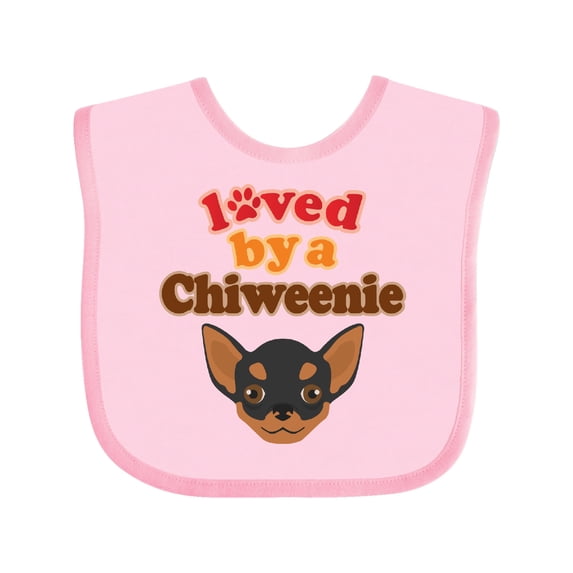 Inktastic Chiweenie Dog Gift Boys or Girls Baby Bib