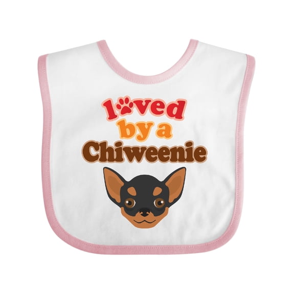 Inktastic Chiweenie Dog Gift Boys or Girls Baby Bib