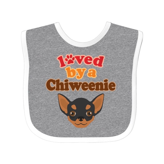 Inktastic Chiweenie Dog Gift Boys or Girls Baby Bib