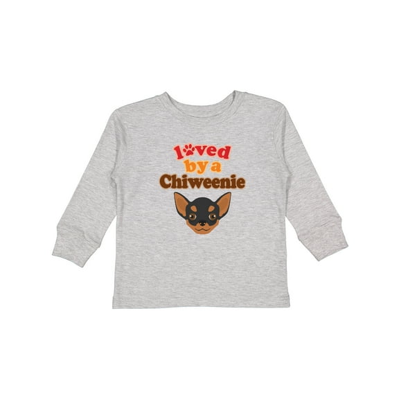 Inktastic Chiweenie Dog Gift Boys or Girls Long Sleeve Toddler T-Shirt