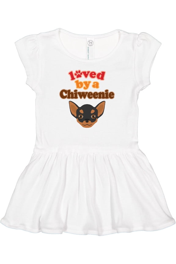 Chiweenie Dog Gift Girls Baby Dress