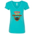 thumbnail image 1 of Inktastic Chiweenie Dog Women's V-Neck T-Shirt, 1 of 5