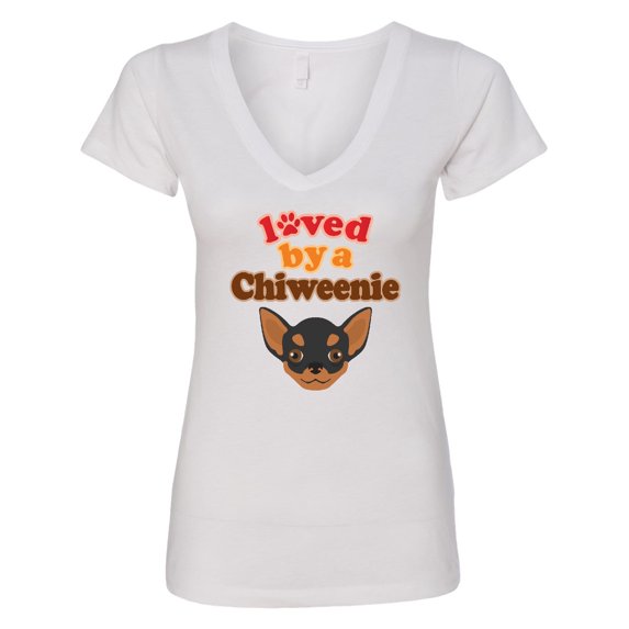Inktastic Chiweenie Dog Women's V-Neck T-Shirt