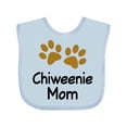 thumbnail image 1 of Inktastic Chiweenie Mom Paw Print Girls Baby Bib, 1 of 4
