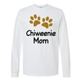 thumbnail image 1 of Inktastic Chiweenie Mom Paw Print Long Sleeve T-Shirt, 1 of 5
