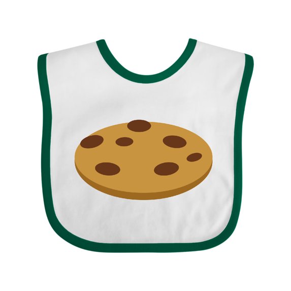 Inktastic Chocolate Chip Cookie Boys or Girls Baby Bib