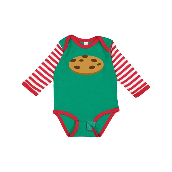 Inktastic Chocolate Chip Cookie Boys or Girls Long Sleeve Baby Bodysuit