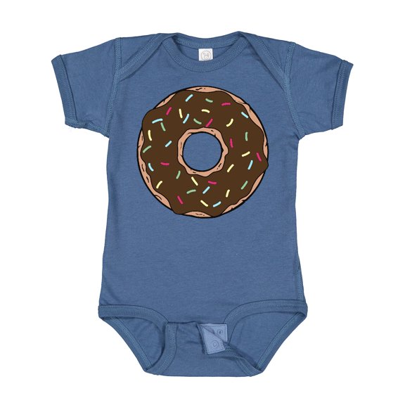 Inktastic Chocolate Donut, Doughnut, Glaze, Icing, Sprinkles Boys or Girls Baby Bodysuit