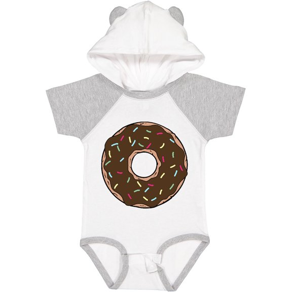 Inktastic Chocolate Donut, Doughnut, Glaze, Icing, Sprinkles Boys or Girls Baby Bodysuit