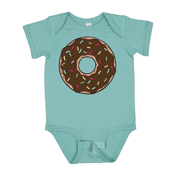 Inktastic Chocolate Donut, Doughnut, Glaze, Icing, Sprinkles Boys or Girls Baby Bodysuit