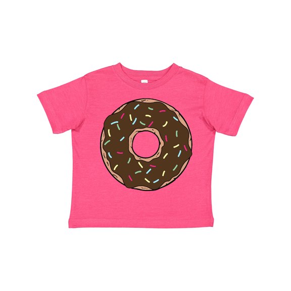 Inktastic Chocolate Donut, Doughnut, Glaze, Icing, Sprinkles Boys or Girls Toddler T-Shirt