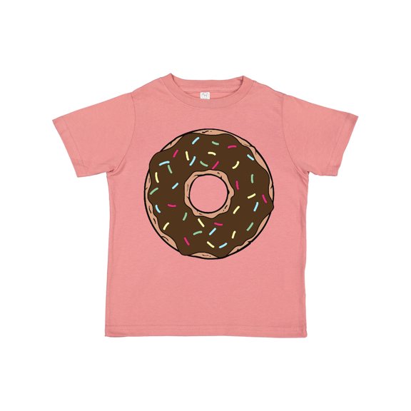 Inktastic Chocolate Donut, Doughnut, Glaze, Icing, Sprinkles Boys or Girls Toddler T-Shirt