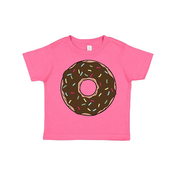 Inktastic Chocolate Donut, Doughnut, Glaze, Icing, Sprinkles Boys or Girls Toddler T-Shirt