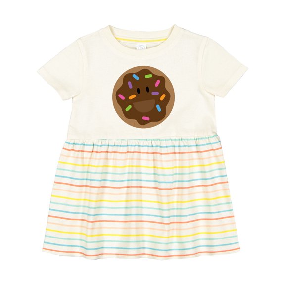 Inktastic Chocolate Doughnut Girls Baby Dress