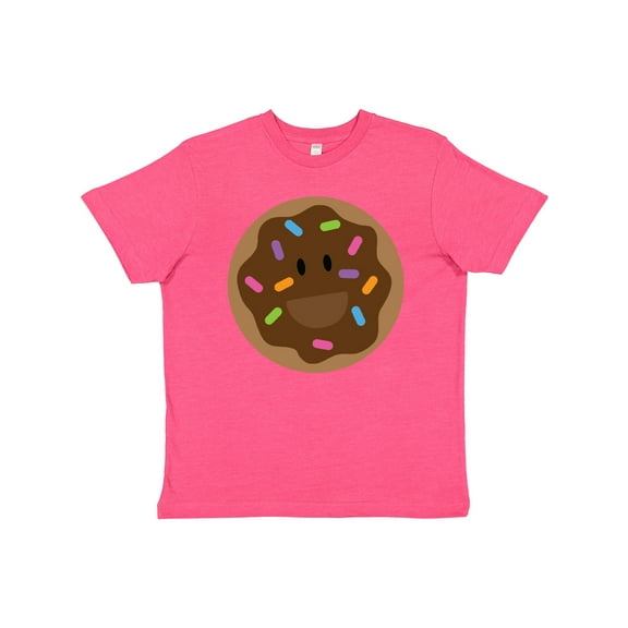 Inktastic Chocolate Doughnut Youth T-Shirt