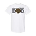 thumbnail image 1 of Inktastic Chocolate Lab Dad T-Shirt, 1 of 5