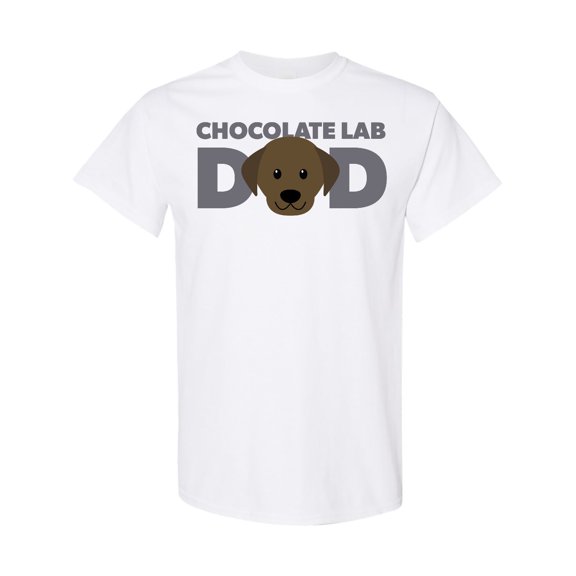 Inktastic Chocolate Lab Dad T-Shirt