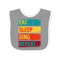 Inktastic Choir Music Eat Sleep Sing Repeat Boys or Girls Baby Bib