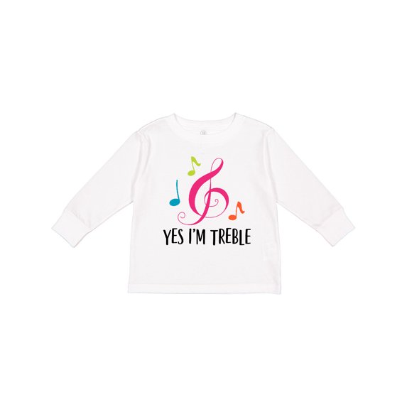 Inktastic Choir Or Marching Band Treble Music Gift Girls Long Sleeve Toddler T-Shirt