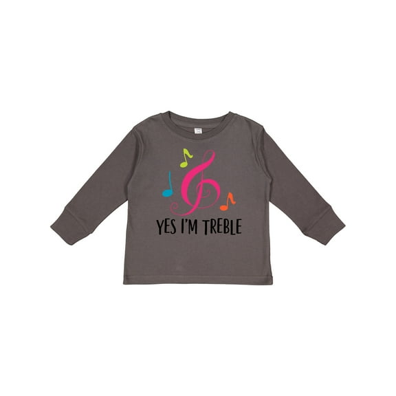 Inktastic Choir Or Marching Band Treble Music Gift Girls Long Sleeve Toddler T-Shirt
