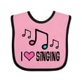 thumbnail image 1 of Inktastic Choir Singer Music I Love Singing Girls Baby Bib, 1 of 4