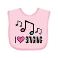 thumbnail image 1 of Inktastic Choir Singer Music I Love Singing Girls Baby Bib, 1 of 4