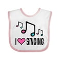 thumbnail image 1 of Inktastic Choir Singer Music I Love Singing Girls Baby Bib, 1 of 4