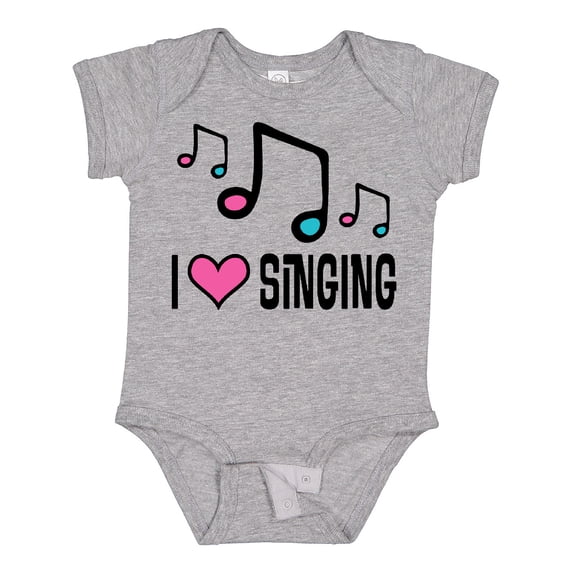 Inktastic Choir Singer Music I Love Singing Girls Baby Bodysuit