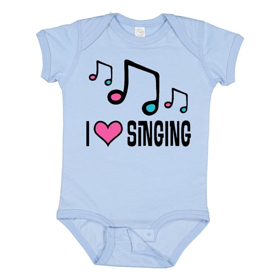 Inktastic Choir Singer Music I Love Singing Girls Baby Bodysuit