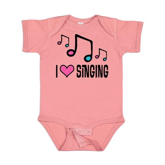 Inktastic Choir Singer Music I Love Singing Girls Baby Bodysuit
