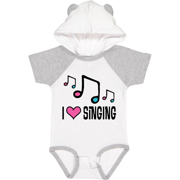 Inktastic Choir Singer Music I Love Singing Girls Baby Bodysuit