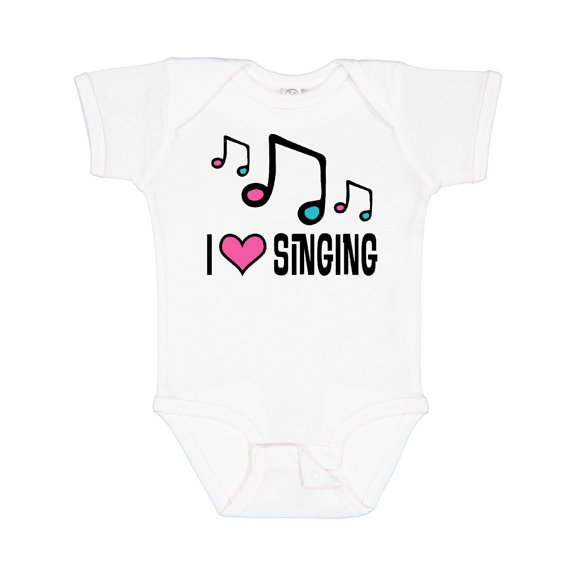 Inktastic Choir Singer Music I Love Singing Girls Baby Bodysuit