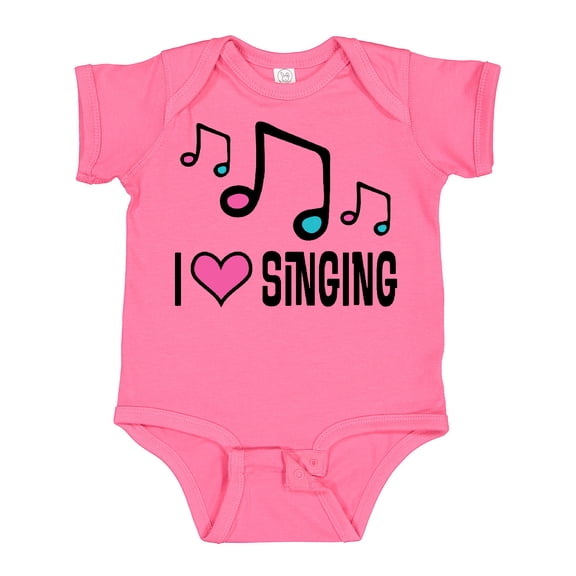 Inktastic Choir Singer Music I Love Singing Girls Baby Bodysuit