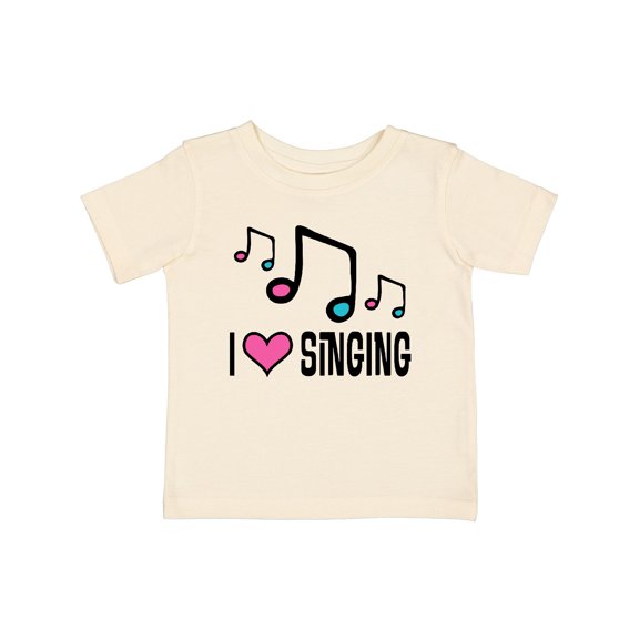 Inktastic Choir Singer Music I Love Singing Girls Baby T-Shirt
