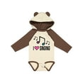 thumbnail image 1 of Inktastic Choir Singer Music I Love Singing Girls Long Sleeve Baby Bodysuit, 1 of 5