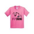 thumbnail image 1 of Inktastic Choir Singer Music I Love Singing Youth T-Shirt, 1 of 5