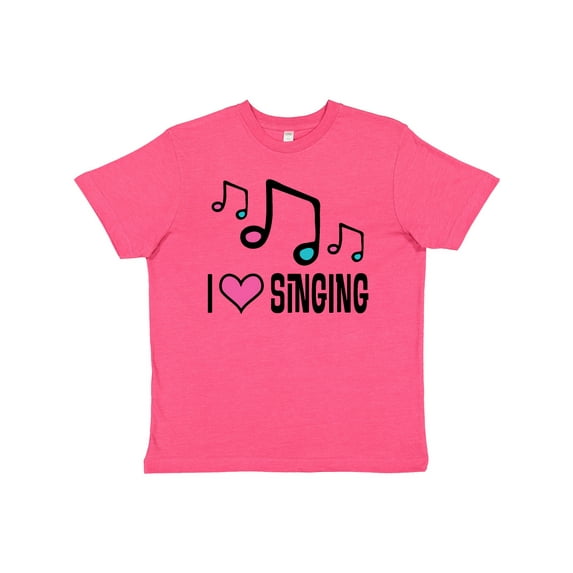 Inktastic Choir Singer Music I Love Singing Youth T-Shirt