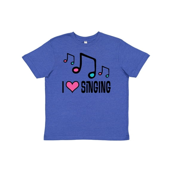 Inktastic Choir Singer Music I Love Singing Youth T-Shirt