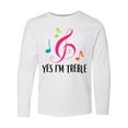 thumbnail image 1 of Inktastic Choir or Marching Band Treble Music Gift Long Sleeve Youth T-Shirt, 1 of 5