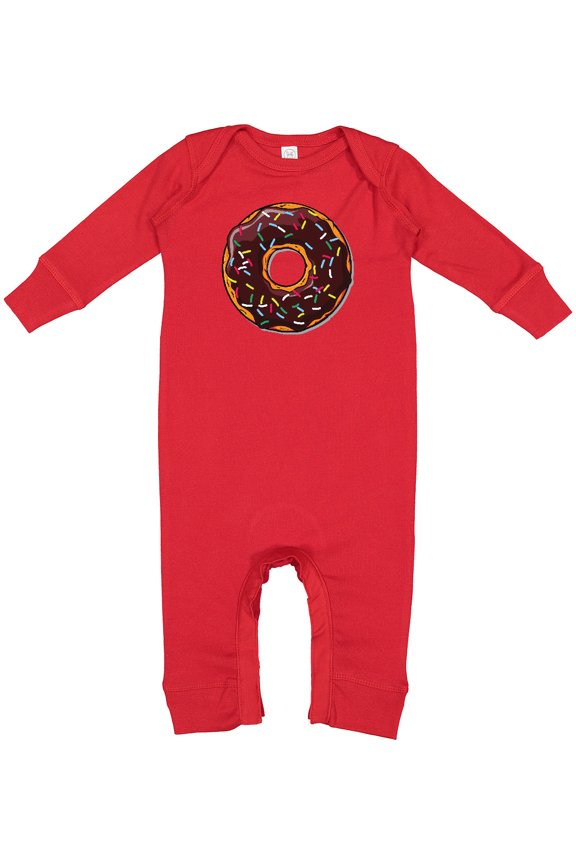 Chololate Donut with Sprinkles Baby Romper Coveralls