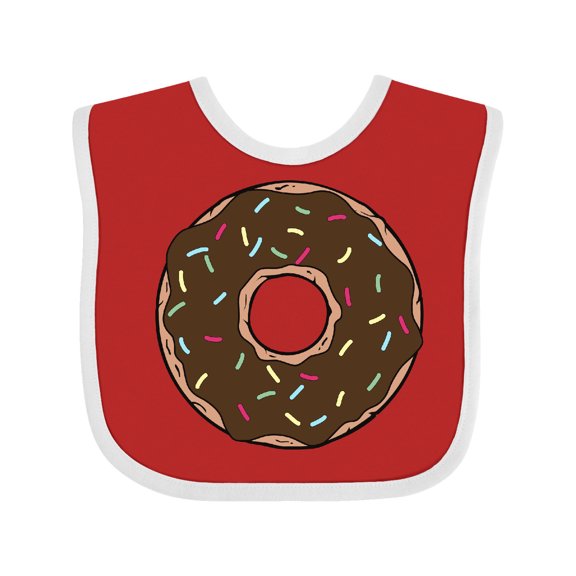 Inktastic Chololate Donut with Sprinkles Boys or Girls Baby Bib