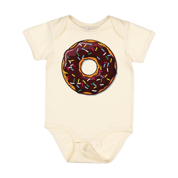 Inktastic Chololate Donut with Sprinkles Boys or Girls Baby Bodysuit
