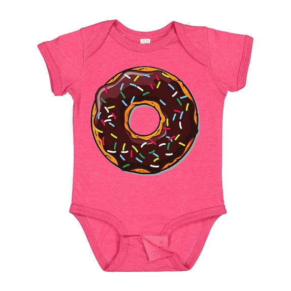 Inktastic Chololate Donut with Sprinkles Boys or Girls Baby Bodysuit