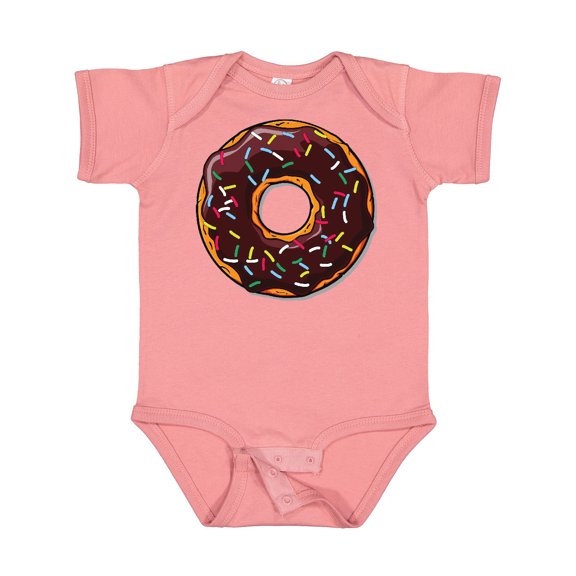 Inktastic Chololate Donut with Sprinkles Boys or Girls Baby Bodysuit