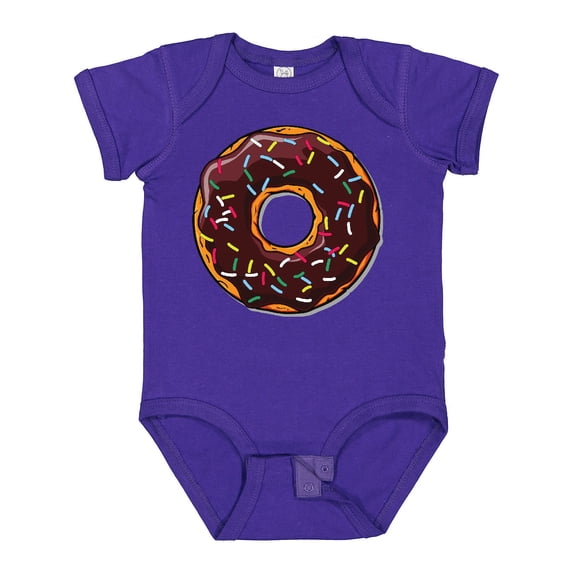 Inktastic Chololate Donut with Sprinkles Boys or Girls Baby Bodysuit