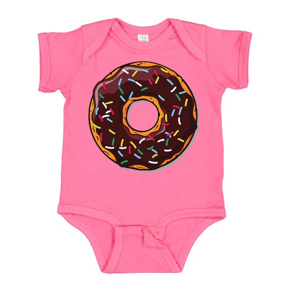 Inktastic Chololate Donut with Sprinkles Boys or Girls Baby Bodysuit