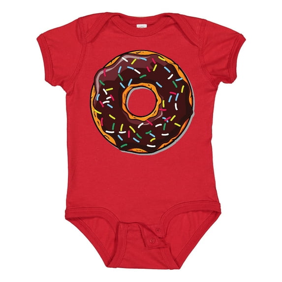 Inktastic Chololate Donut with Sprinkles Boys or Girls Baby Bodysuit