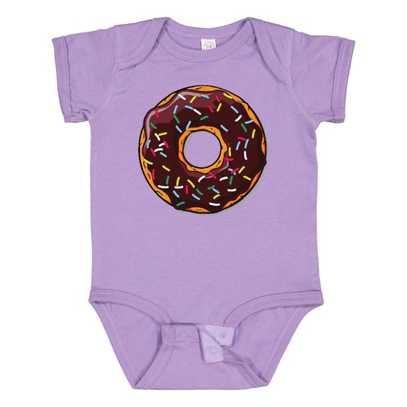 Inktastic Chololate Donut with Sprinkles Boys or Girls Baby Bodysuit