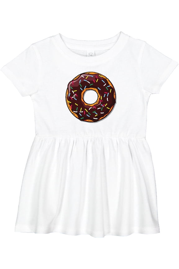Chololate Donut with Sprinkles Girls Baby Dress