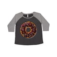 thumbnail image 1 of Inktastic Chololate Donut with Sprinkles Women's Plus Size T-Shirt, 1 of 5